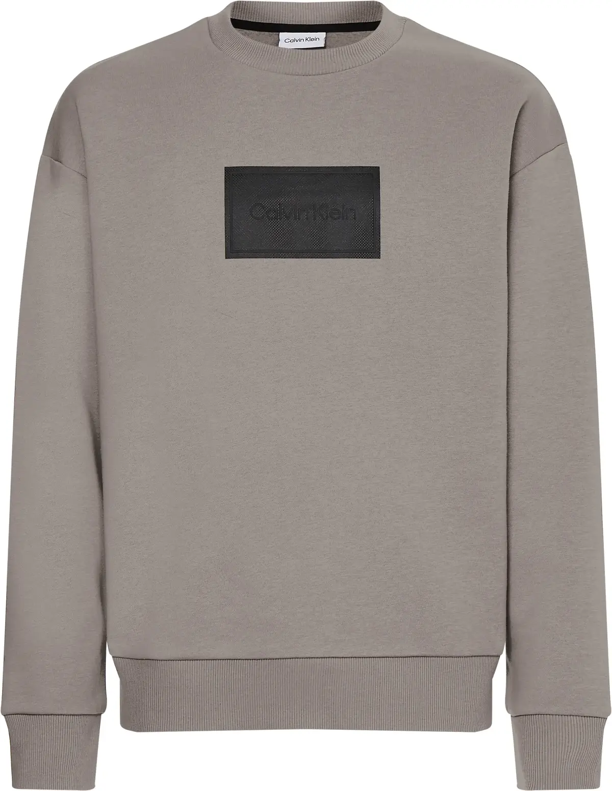 Calvin Klein TEXTURED LOGO BOX CO Erkek Kahverengi Sweatshirt
