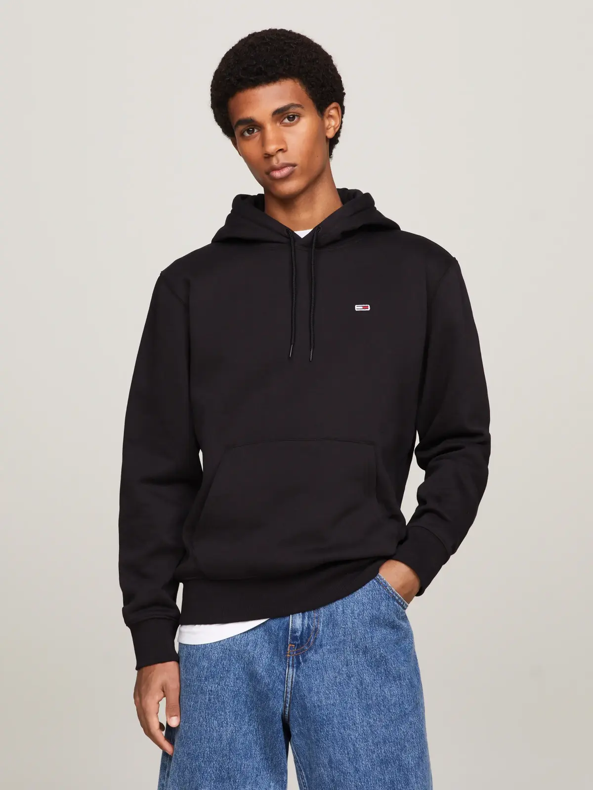 Tommy Hilfiger TJM REGULAR FLEECE H Erkek Siyah Sweatshirt
