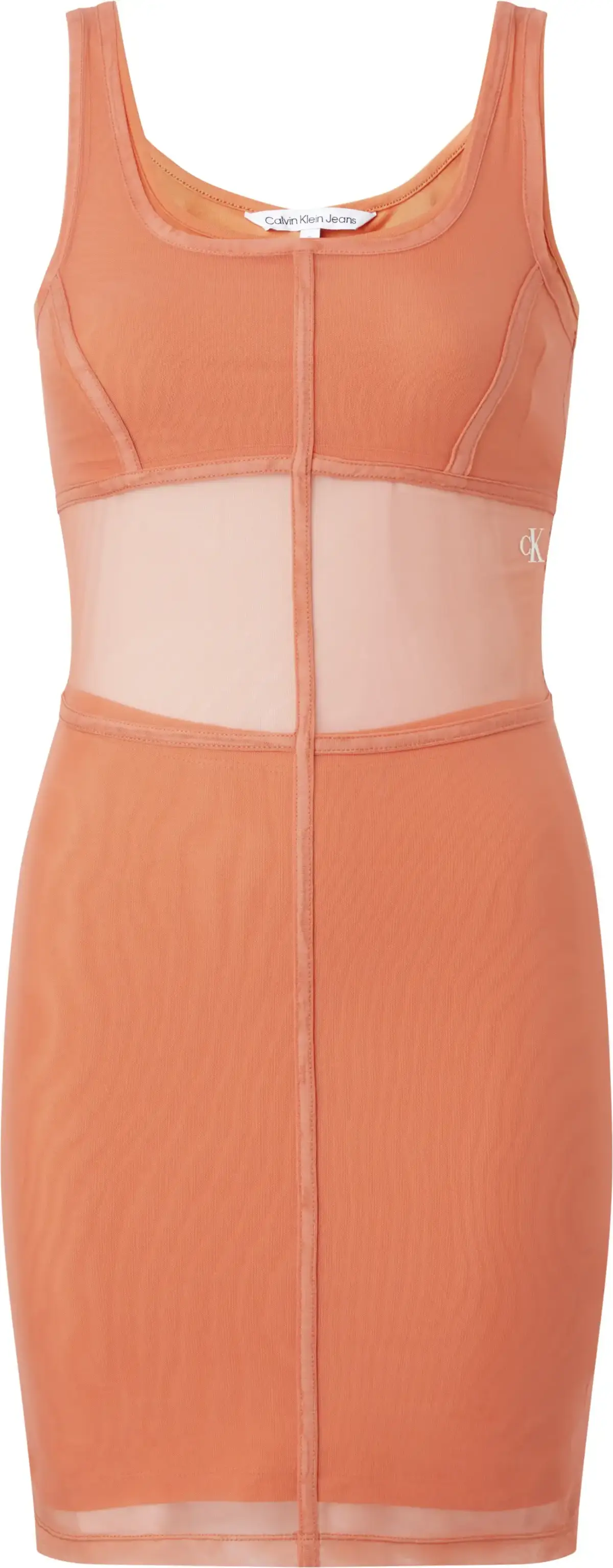 Calvin Klein MESH TANK DRESS Kadın Turuncu Elbise