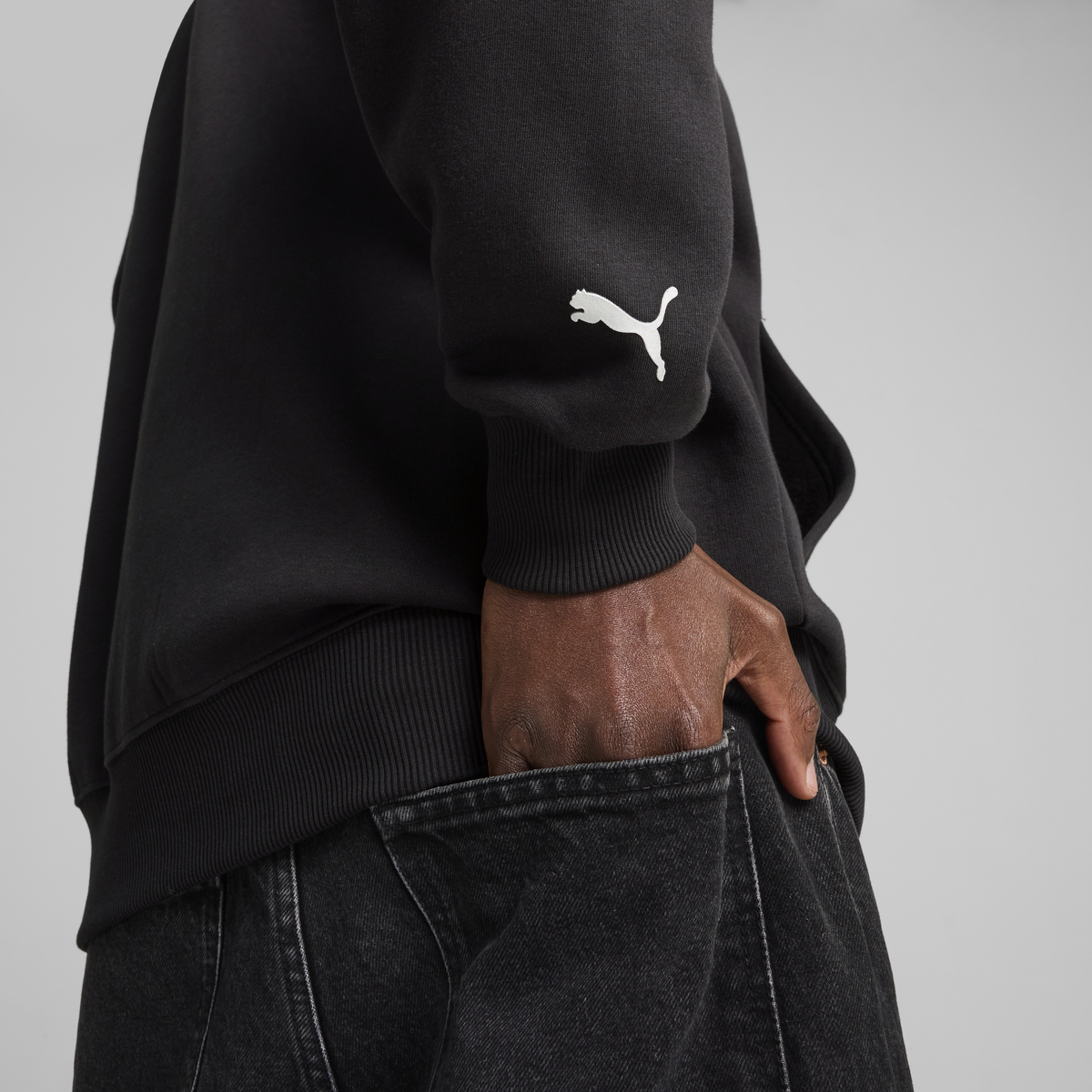 Puma Ferrari Race BigShield Hdie Siyah Sweatshirt