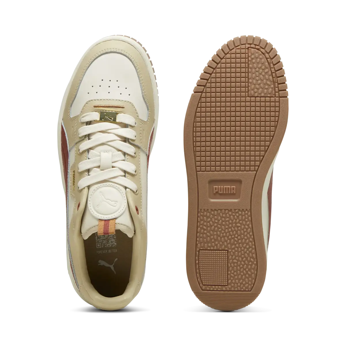 Puma Carina Street Lux Bej Kadın Günlük Spor Ayakkabı