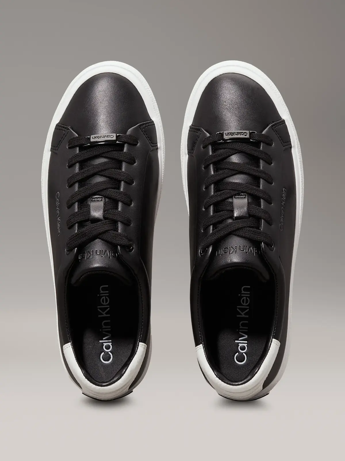 Calvin Klein VULC LACE UP TEXTURE, 0GS Siyah Kadın Spor Ayakkabı & Sneaker