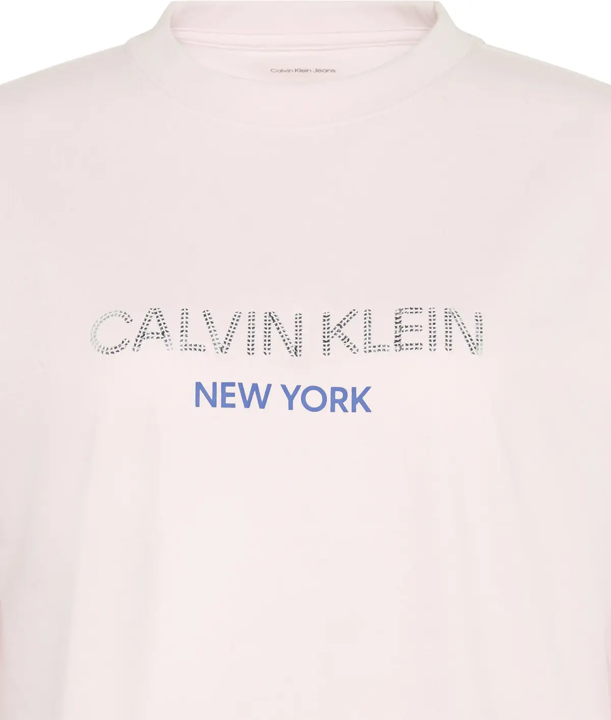 Calvin Klein SS RELAXED SEQUIN LOGO TEE Kadın Pembe T-Shirt