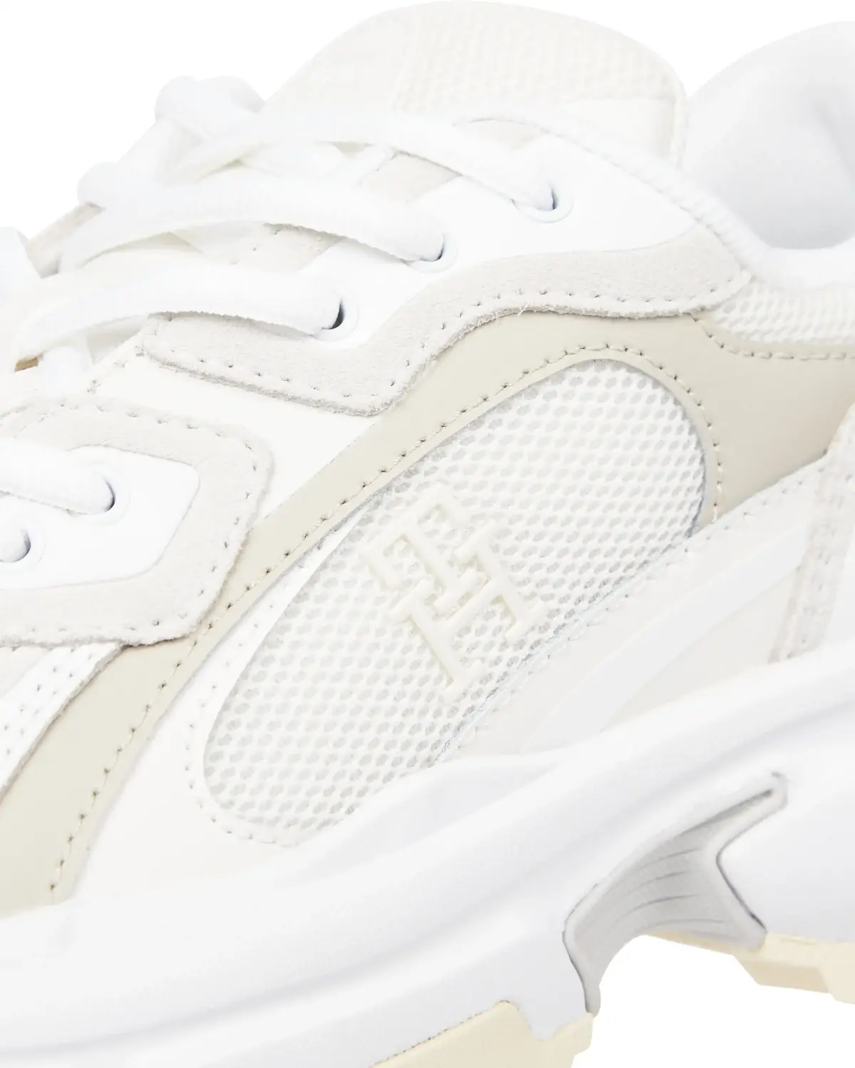 Tommy Hilfiger TH MODERN RUGGED RUN, 0F7 Krem Kadın Spor Ayakkabı & Sneaker