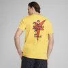 PUMA WARDROBE ESS Graphic Tee Sarı Erkek T-Shirt