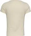 Tommy Hilfiger TJW SLIM ESSENTIAL R, ACG Krem Kadın T-Shirt & Polo