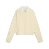 PUMA PUMA CLASS Longsleeve Polo Krem Kadın T-Shirt & Polo