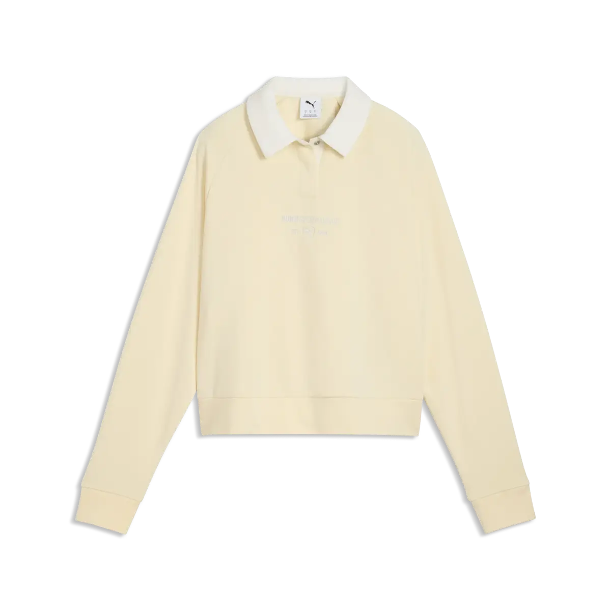 PUMA PUMA CLASS Longsleeve Polo Krem Kadın T-Shirt & Polo