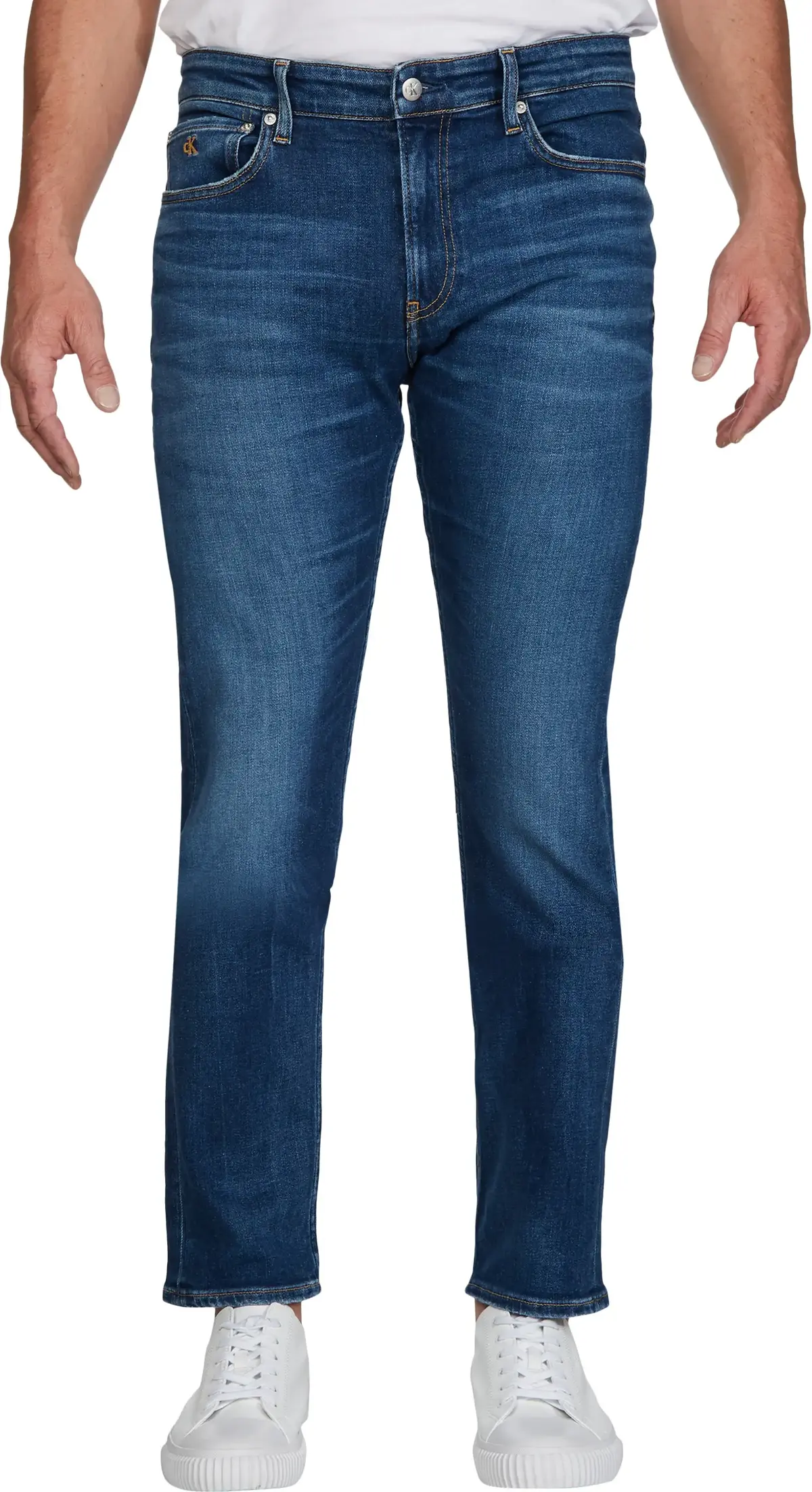 Calvin Klein CKJ 026 SLIM Erkek Mavi Kot Pantolon