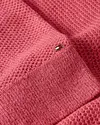 Tommy Hilfiger TEXTURED POLO-NK SWE Kadın Pembe Kazak