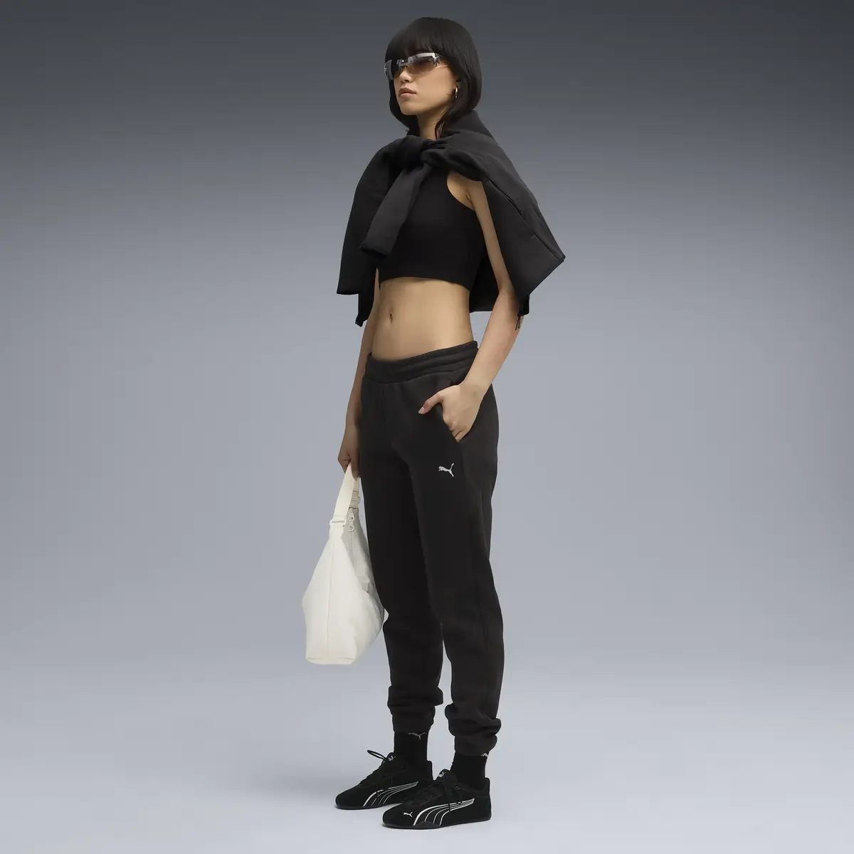 PUMA EVOSTRIPE Sweatpants Kadın Siyah Eşofman Alt