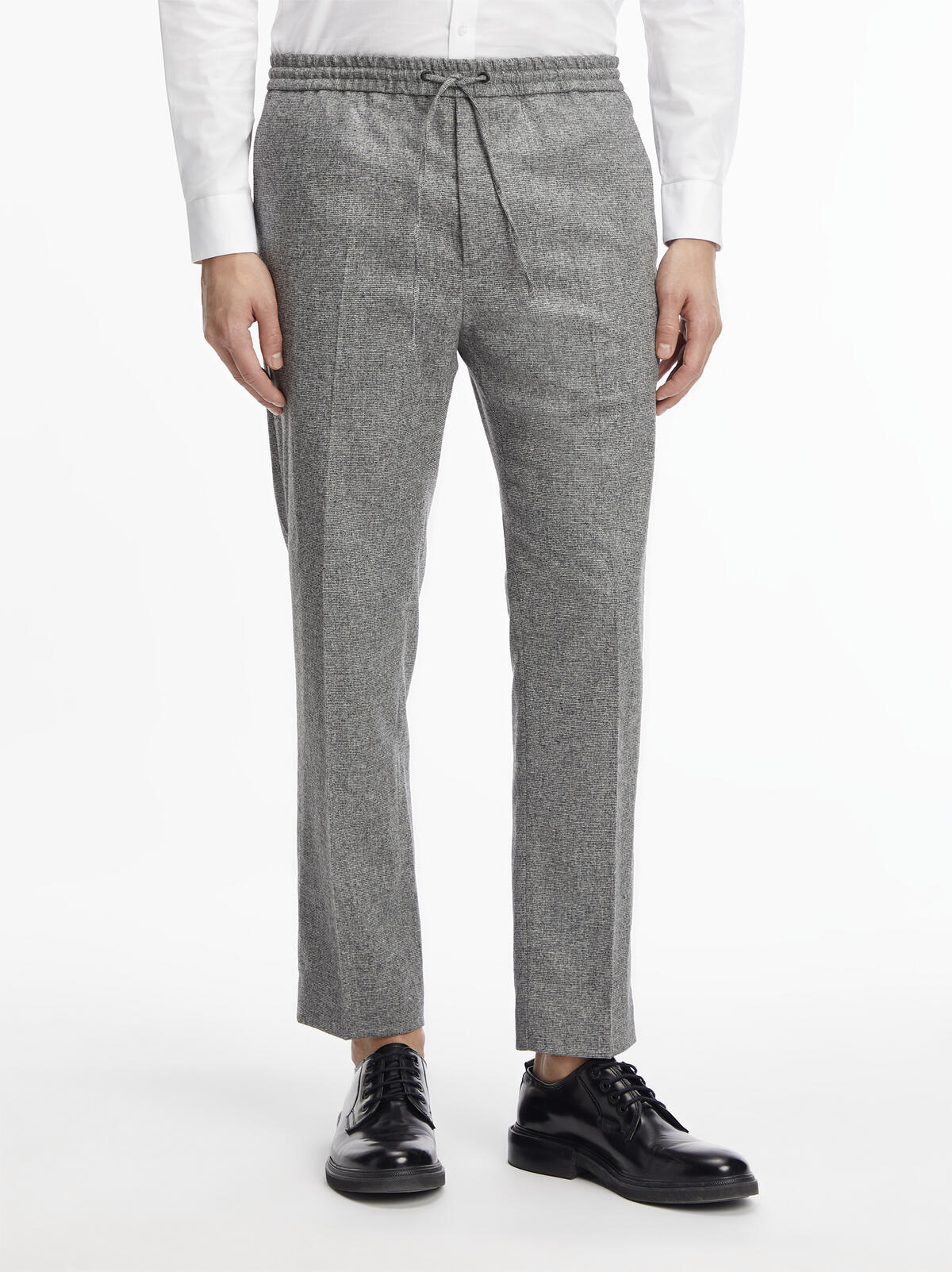 Calvin Klein TWO TONE FLANNEL TAP Erkek Gri Kumaş Pantolon