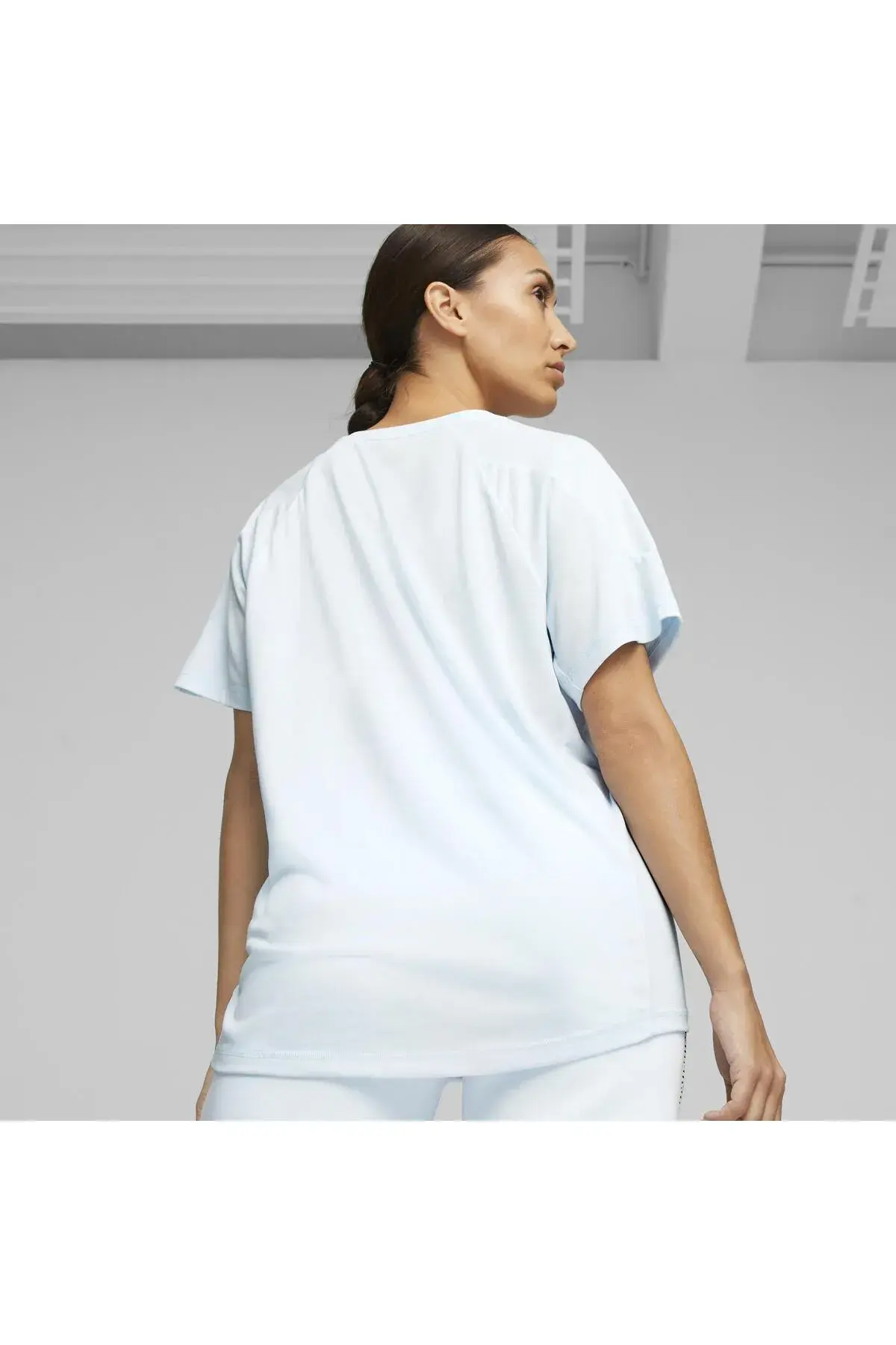 Puma EVOSTRIPE Tee Buz Mavisi Kadın T-Shirt