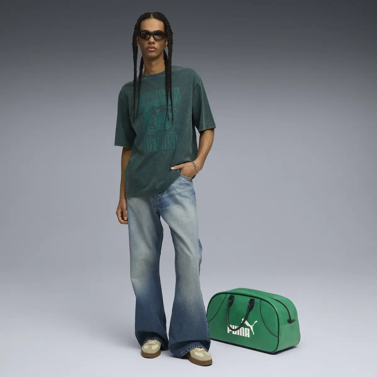 Puma GRAPHIC Tee Yeşil Erkek T-Shirt