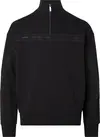 Calvin Klein LOGO TAPE INTERLOCK Erkek Siyah Sweatshirt