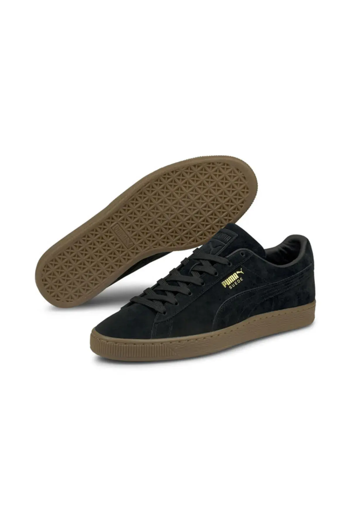 Puma Suede Gum Siyah Kadın Günlük Spor Ayakkabı