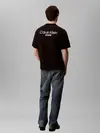 Calvin Klein LOGO BACK PRINT T-SH, UB1, S Siyah Erkek T-Shirt