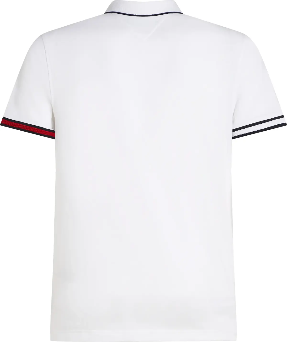 Tommy Hilfiger FLAG CUFF SLIM FIT P, YBR Beyaz Erkek T-Shirt & Polo