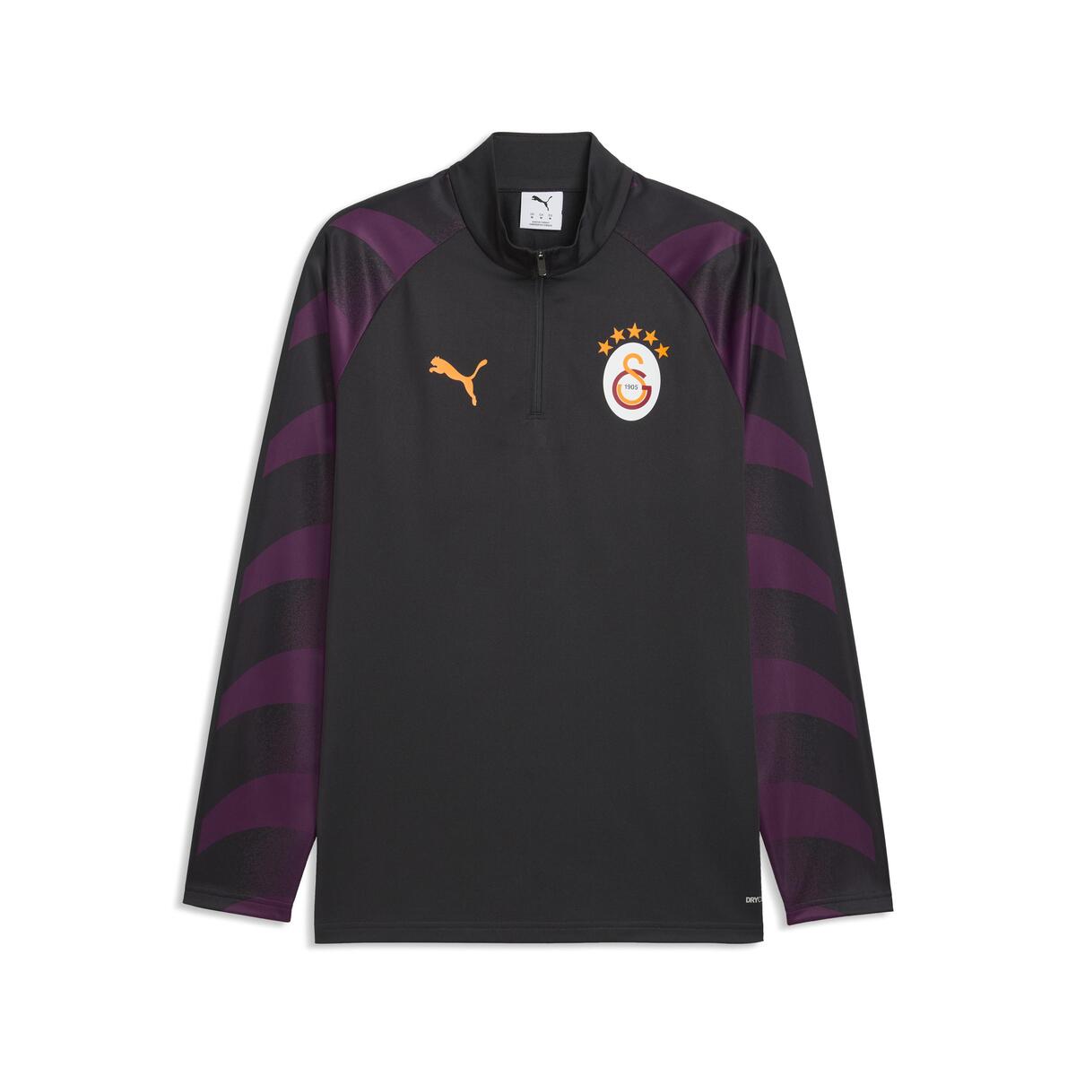 Puma GSK Warm Up 1/4 Zip Top GALATASARAY Erkek Fermuarlı Dar Kesim Üst