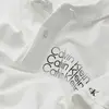 Calvin Klein INST. CUT OFF LOGO P Erkek Beyaz Polo T-Shirt