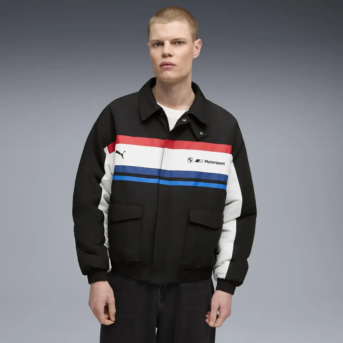 Puma BMW MMS Lifestyle Jacket Siyah Erkek Fermuarlı Ceket