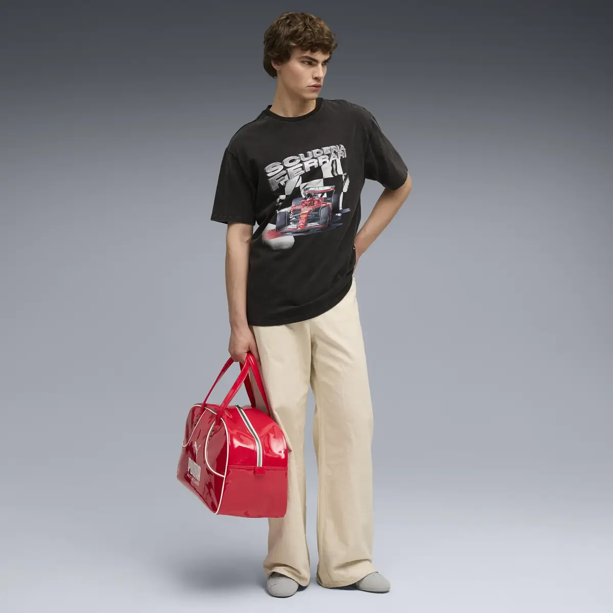 Puma Ferrari Graphic Tee II Siyah Erkek T-Shirt & Polo