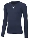 Puma LIGA Baselayer Tee LS Lacivert Erkek Antrenman T-Shirt