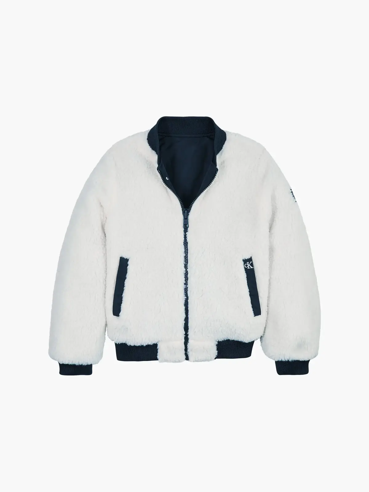 Calvin Klein REVERSIBLE TEDDY BOM Erkek Siyah Mont