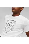 Puma Mens Graphıc Tee Emblem Beyaz Erkek Tişört
