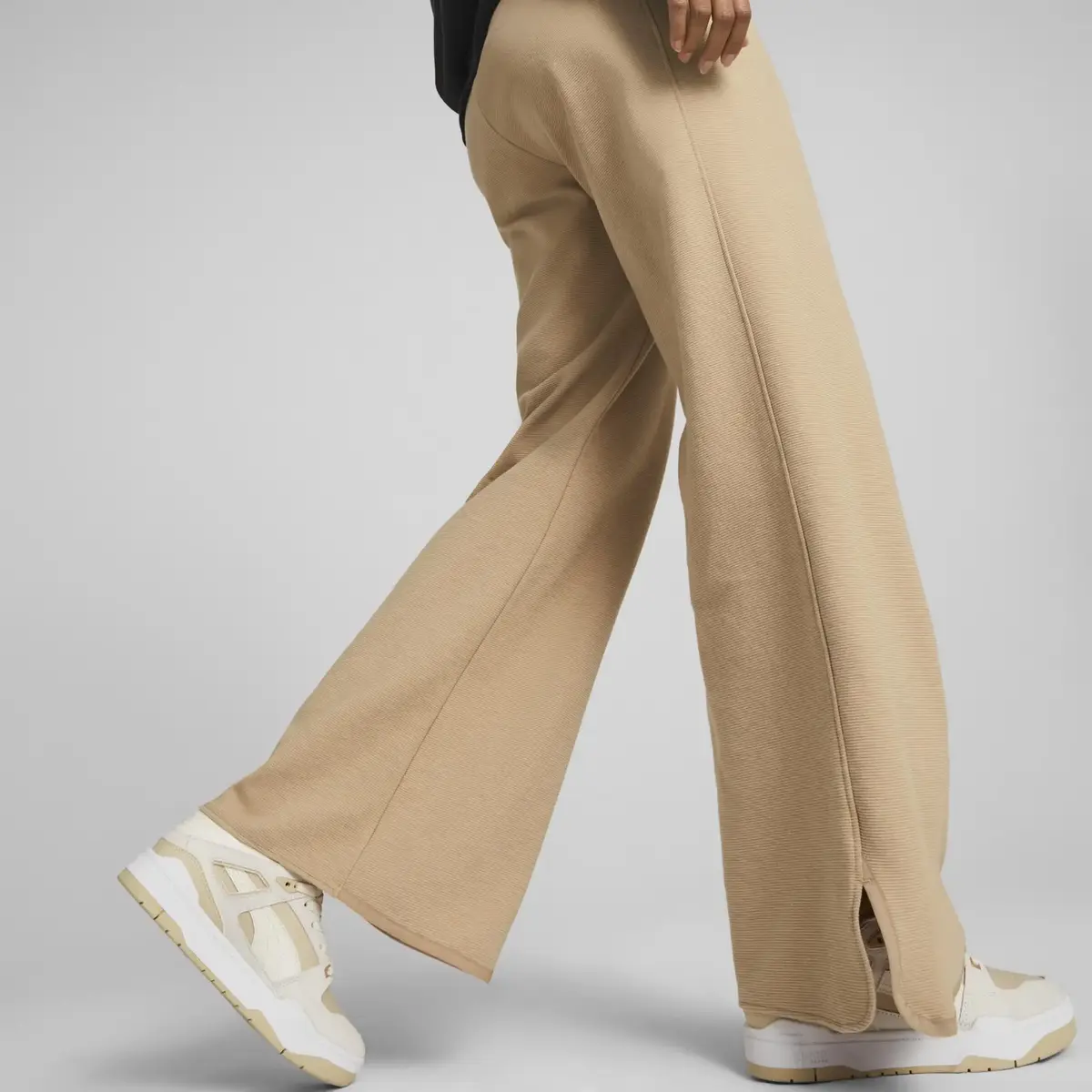 Puma Infuse Wide Leg Pants Dk Siyah Bej Eşofman Altı