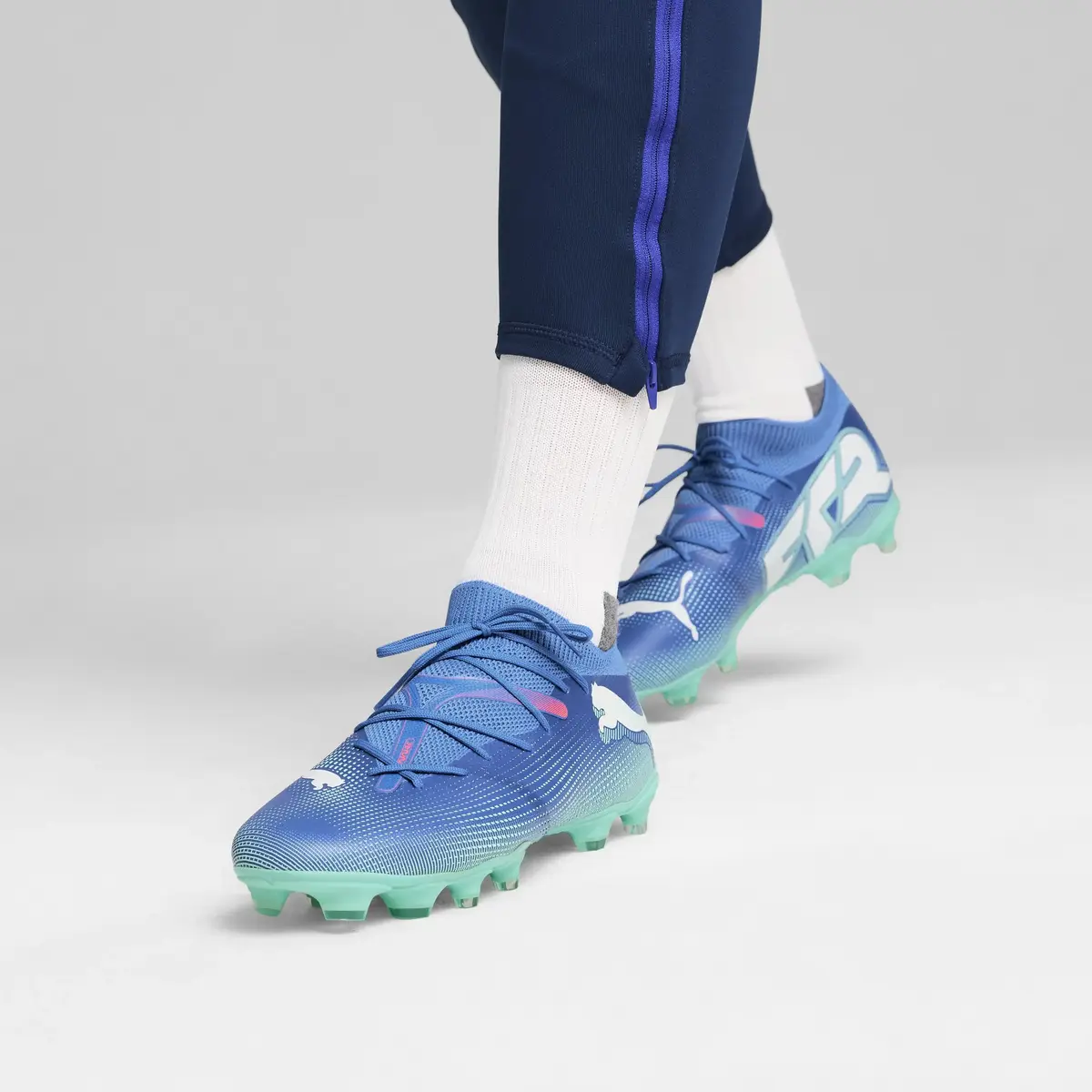 Puma FUTURE 7 MATCH FG/AG Mavi Erkek Krampon