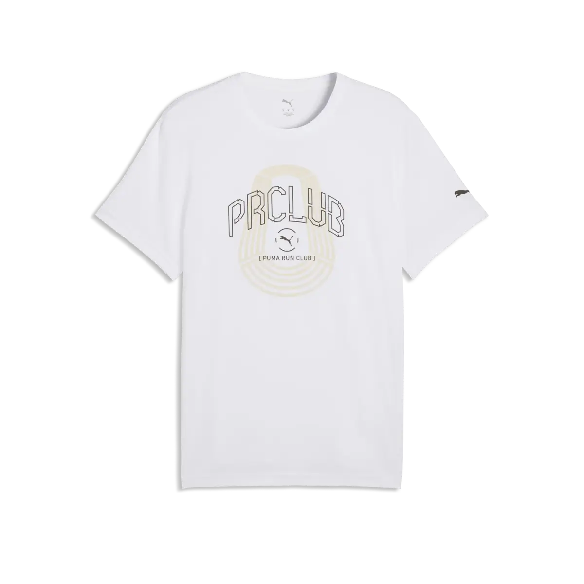 PUMA M Run Club Graphic Tee Beyaz Erkek T-Shirt