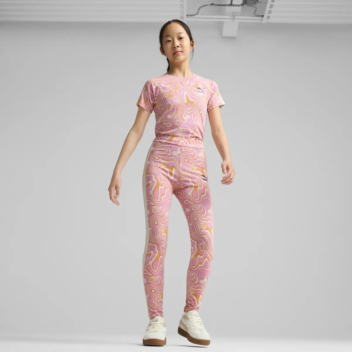 Puma LAVA LAND Leggings Pembe Kadın Tayt