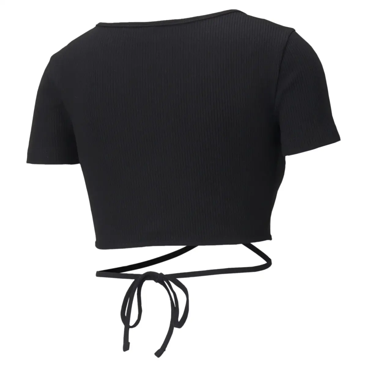 Puma Classics Ribbed Tee Puma Black Siyah Kadın T-Shirt