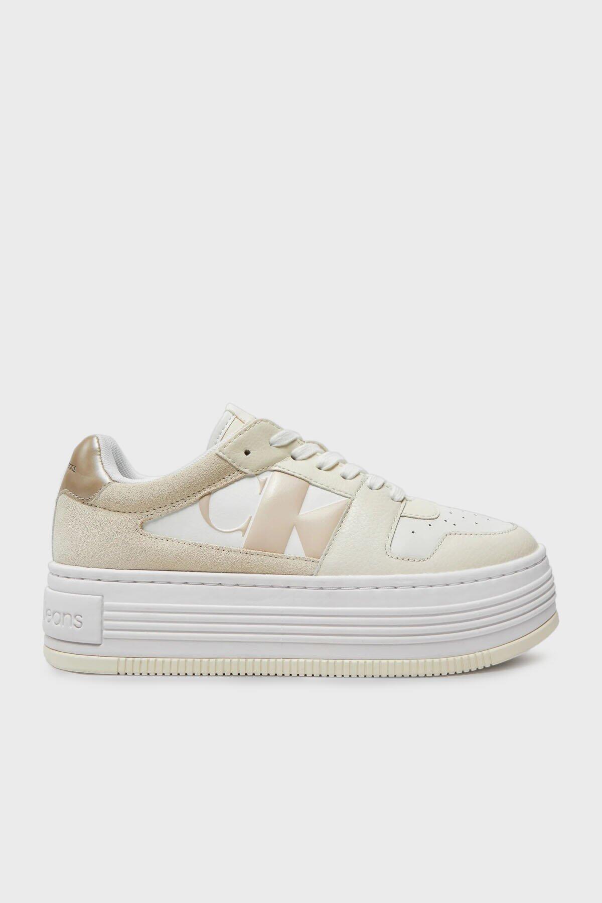 Calvin Klein BOLD PLATF LOW LACE Bej Kadın Spor Ayakkabı & Sneaker