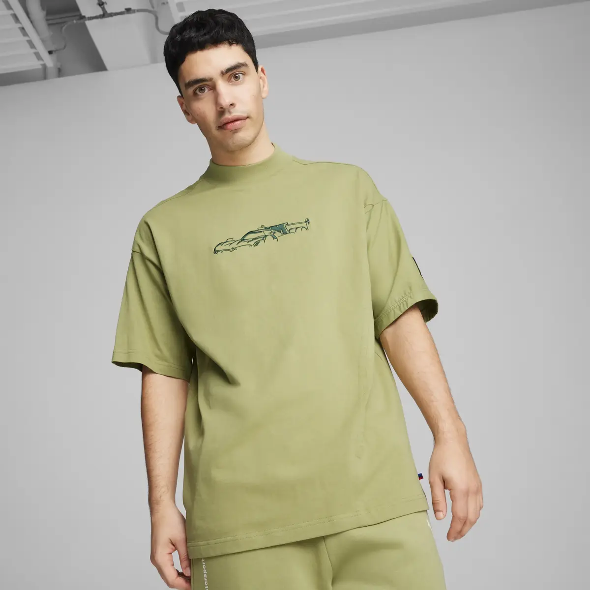 Puma BMW MMS STATEMENT CAR TEE Yeşil Erkek T-Shirt
