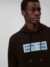 Calvin Klein LS EU 350TERRY CKNY Siyah Erkek Kapüşonlu Sweatshirt