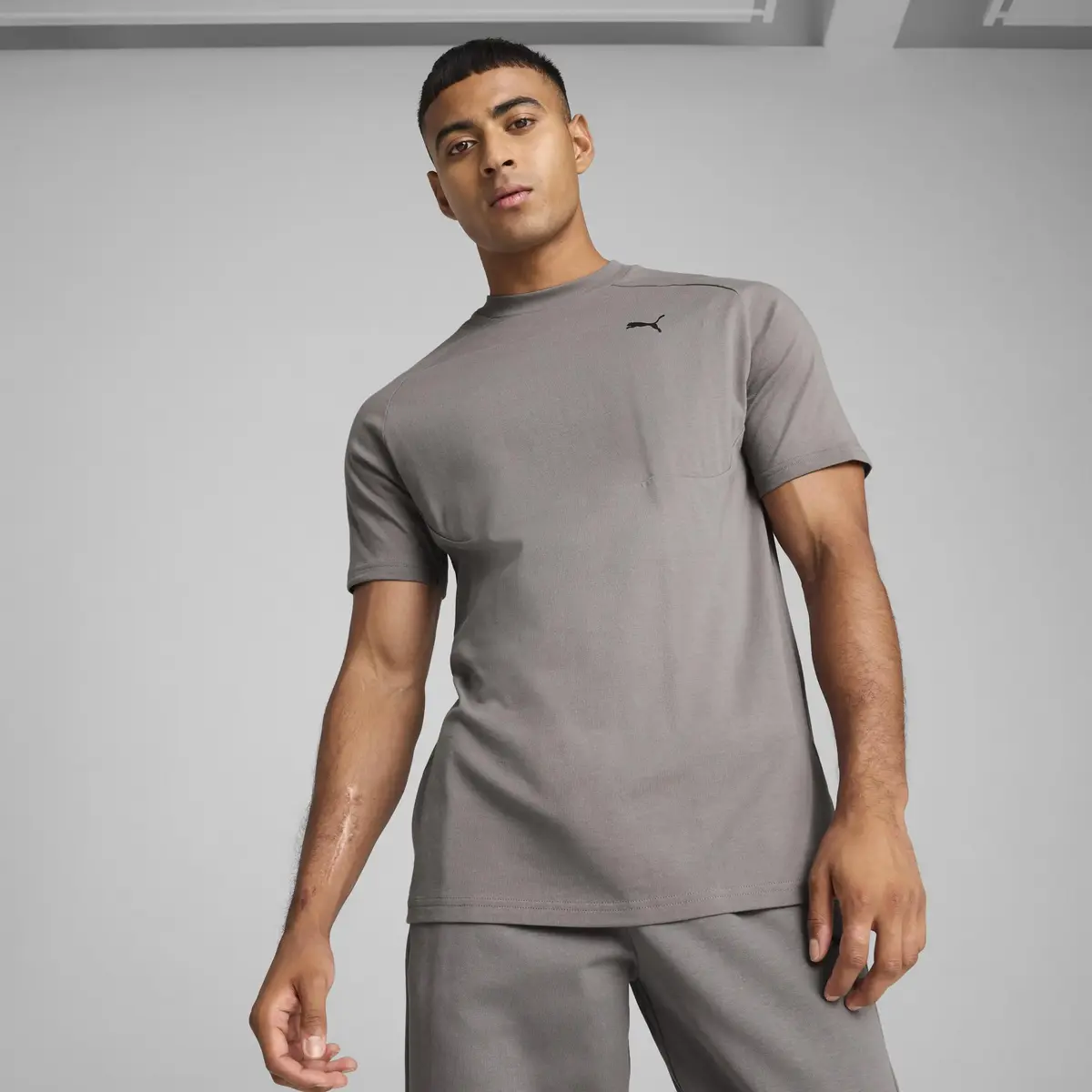 PUMATECH Tee Gri Erkek T-Shirt