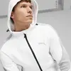 Puma EVOSTRIPE Full-Zip Hoodie Erkek Beyaz Sweatshirt