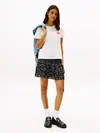 Tommy Hilfiger TJW REG TJ BUBBLE TE, YBL Beyaz Kadın T-Shirt & Polo