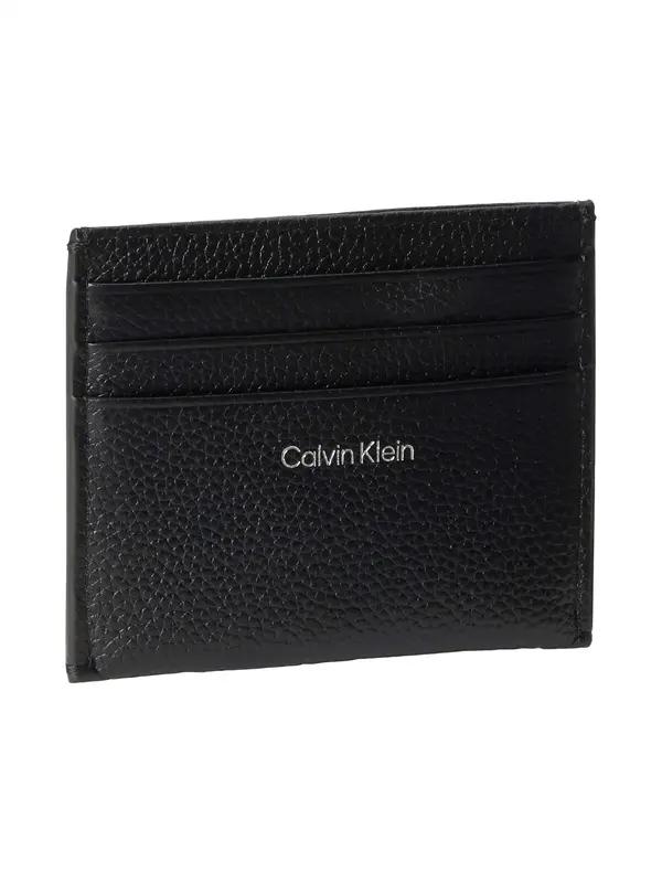 Calvin Klein EMBLEM HW PEBBLE CAR Siyah Kartlık