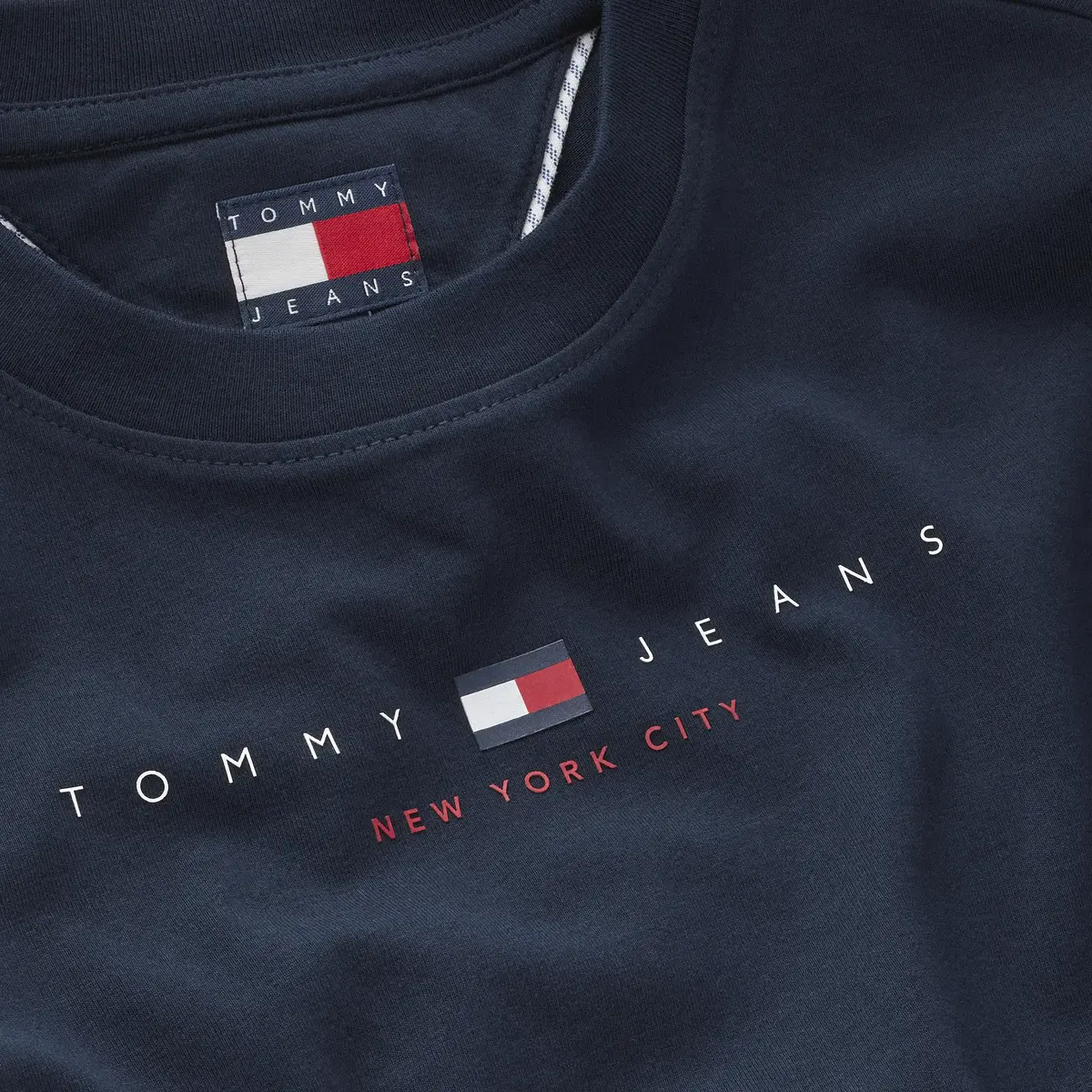 Tommy Hilfiger TJW SLIM TJ US LINEA, C1G Lacivert Kadın T-Shirt & Polo