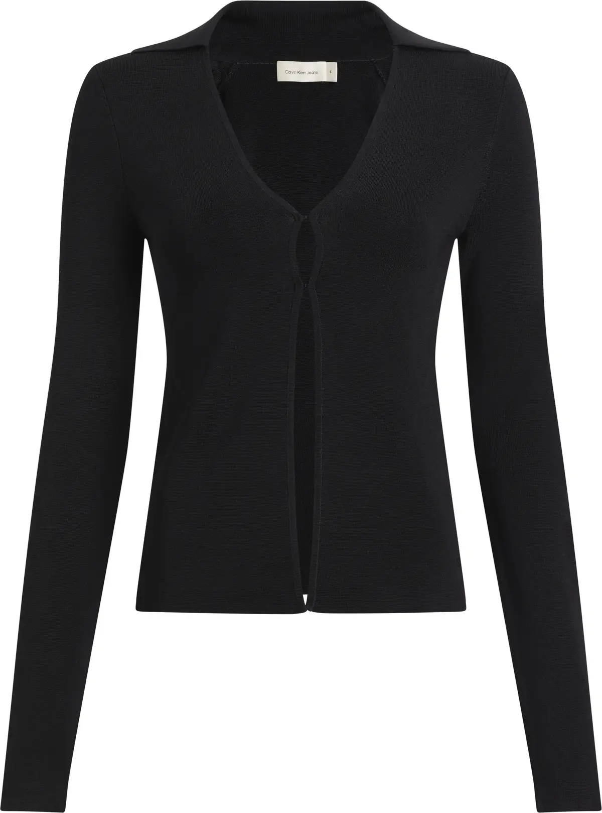 Calvin Klein RAYON HOOK&EYE SWEAT, BEH Siyah Kadın Kazak