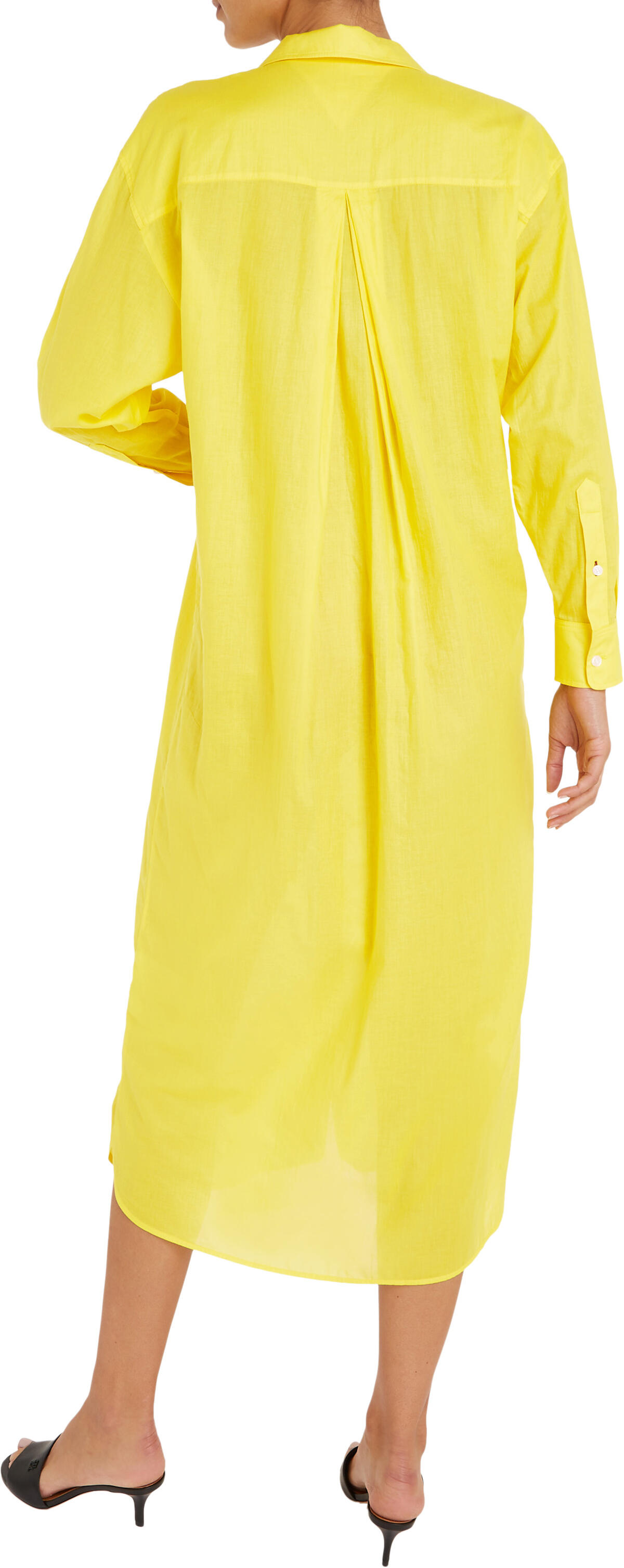 Tommy Hilfiger VOILE OVERSIZED LONG Kadın Sarı Elbise