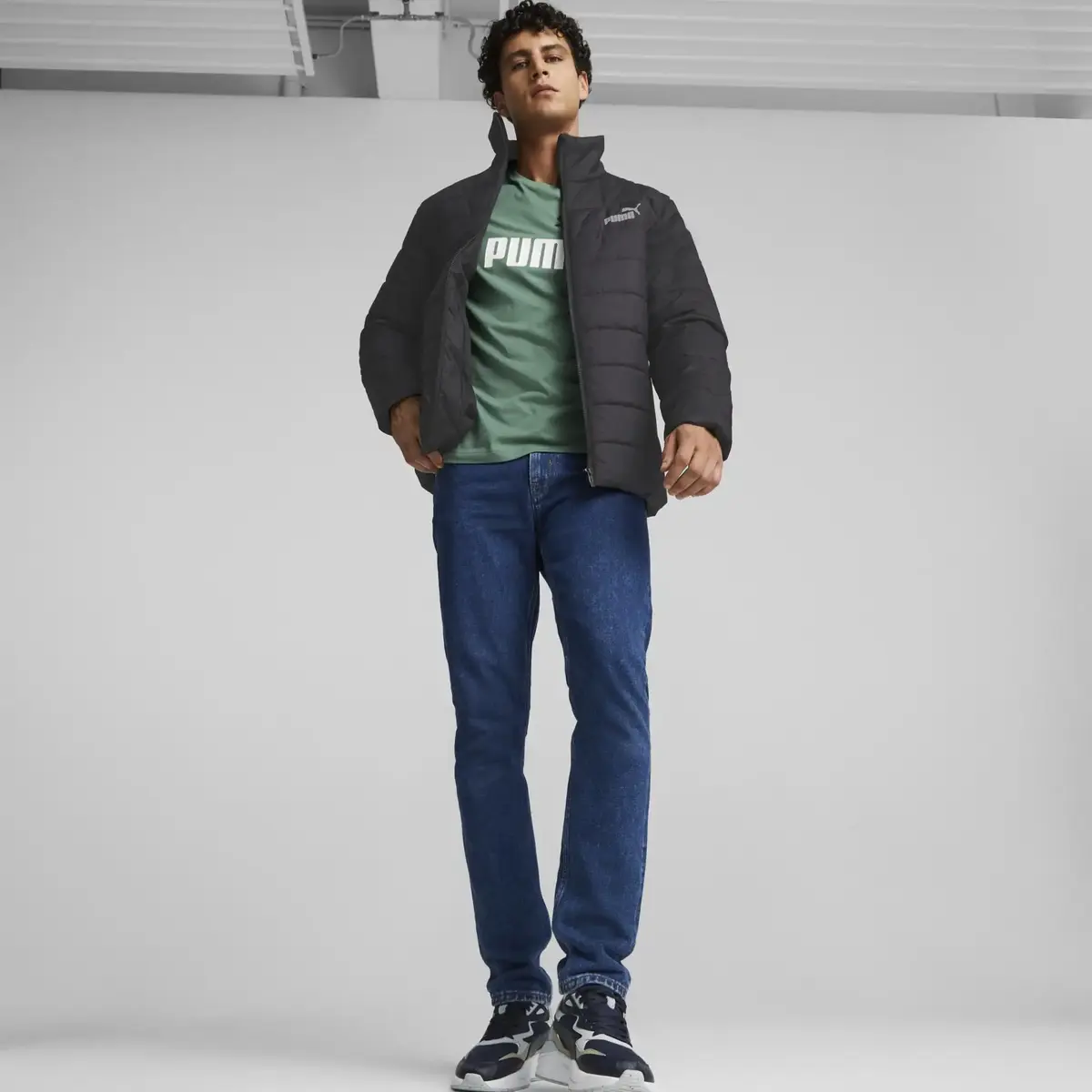 Puma ESS+ Padded Jacket Siyah Erkek Şişme Mont
