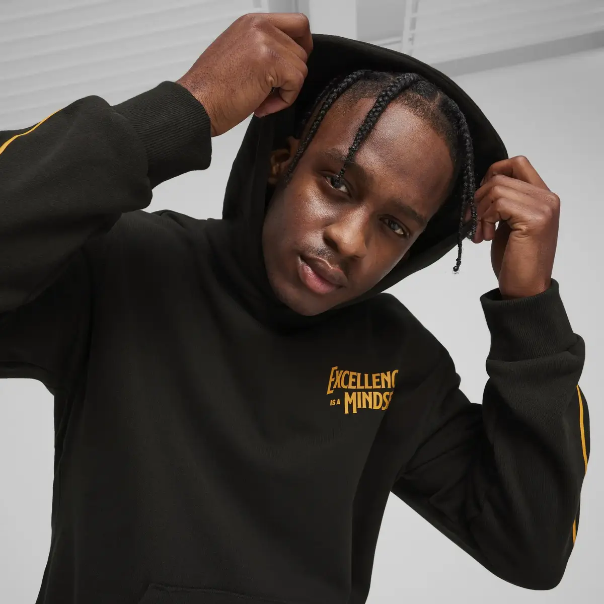 PUMA Caution Hoodie Siyah Erkek Hoodie