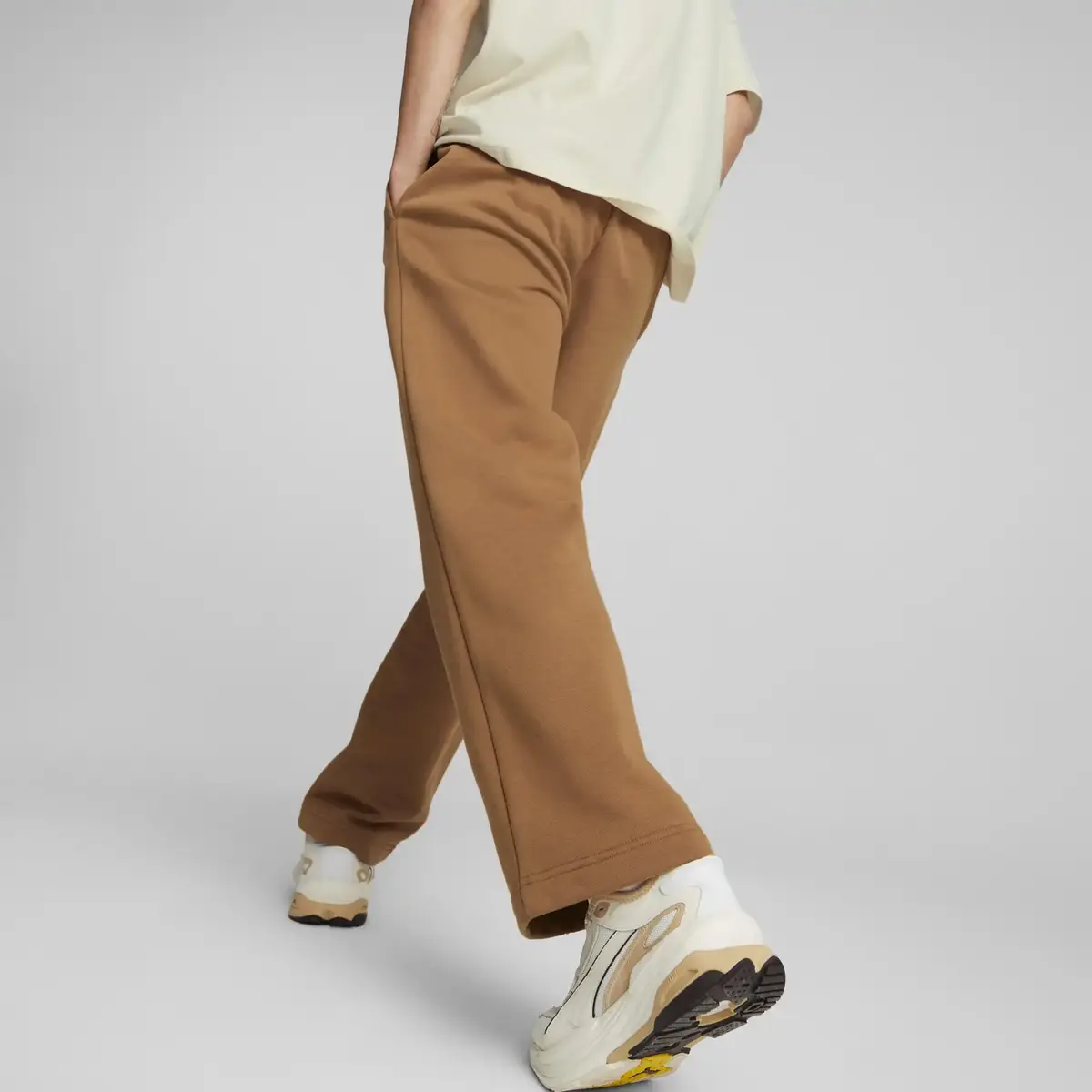 Puma Classics Straight Sweatpants Fl Desert T Kahverengi Erkek Eşofman Altı