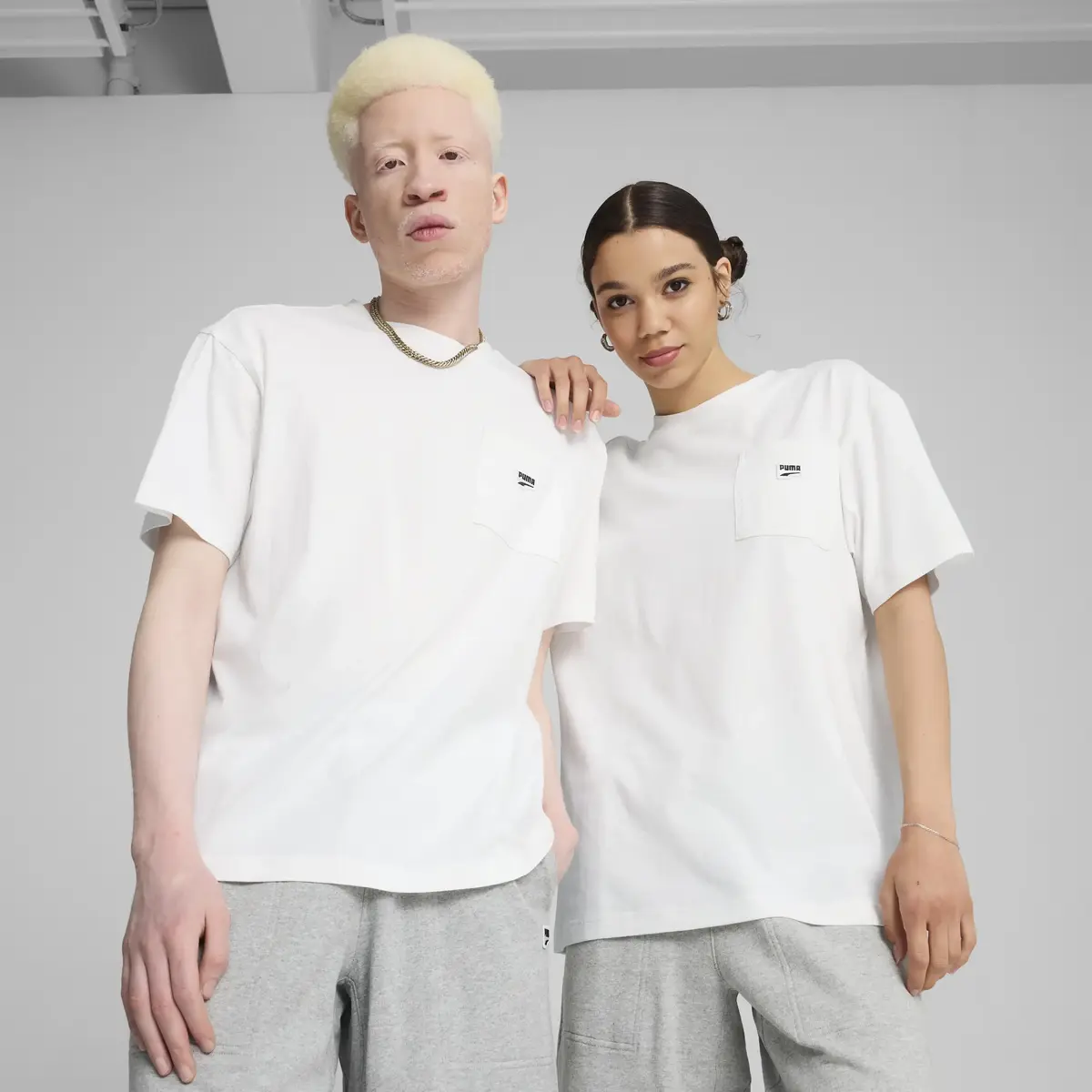 Puma DOWNTOWN Relaxed Tee Beyaz Erkek T-Shirt