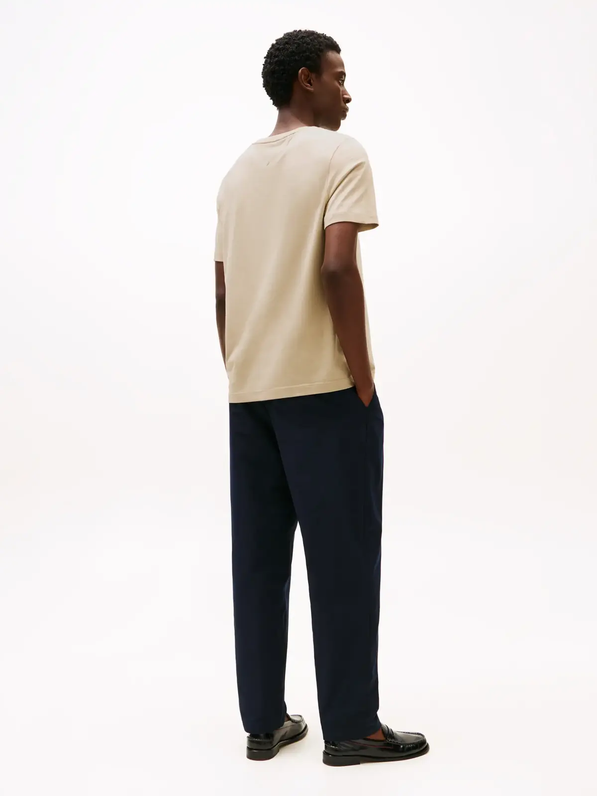 Tommy Hilfiger ESS SEASONAL REG FIT, RBT Bej Erkek T-Shirt & Polo