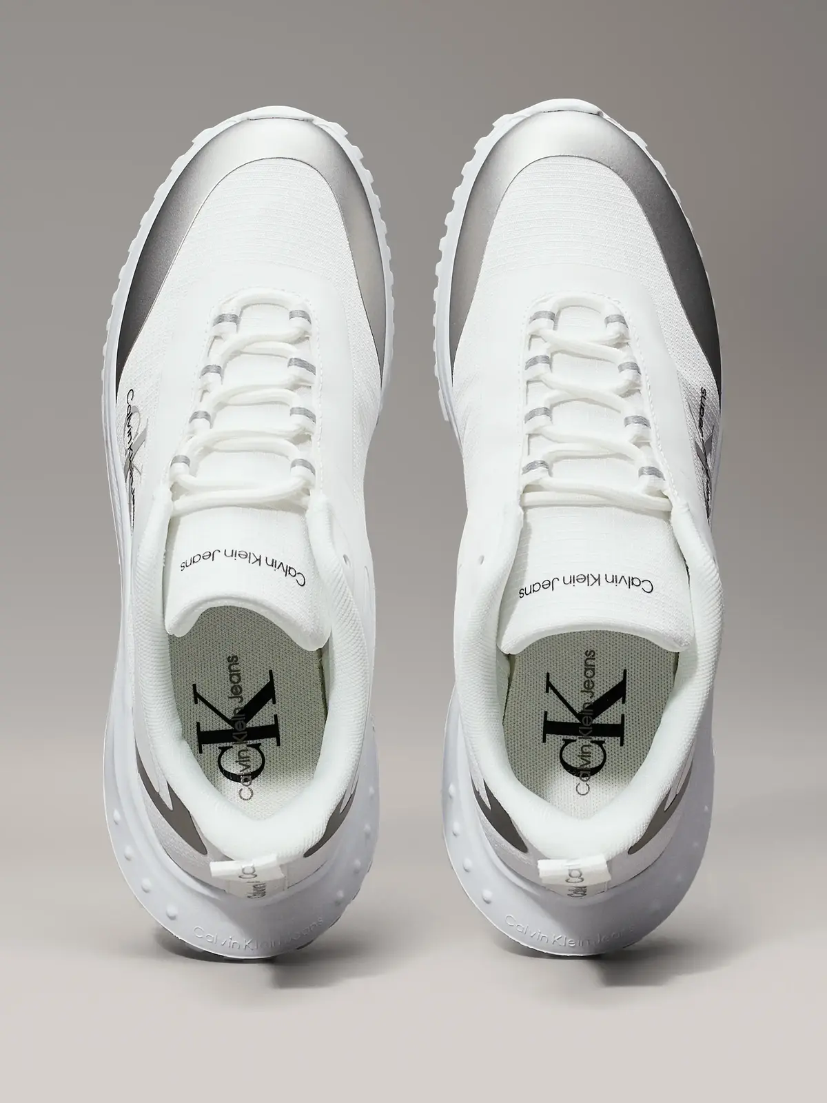 Calvin Klein EVA RUNNER LOW LACE, 01V Beyaz Kadın Spor Ayakkabı & Sneaker